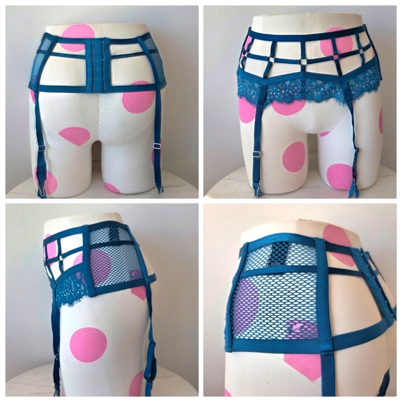 Victoria's Secret VTG Very Sexy Limited Edition Blue Rhinestone Lingerie Set NWT - Picture 5 of 16